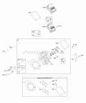 Cylinder Head Valve Gasket Set Valve Covers Diagram and Parts List for 473177-0100-E1  Briggs and Stratton Engine